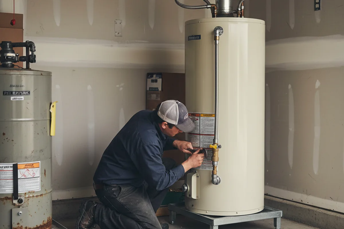 Water heater and shutoff valve replacement in Morehead